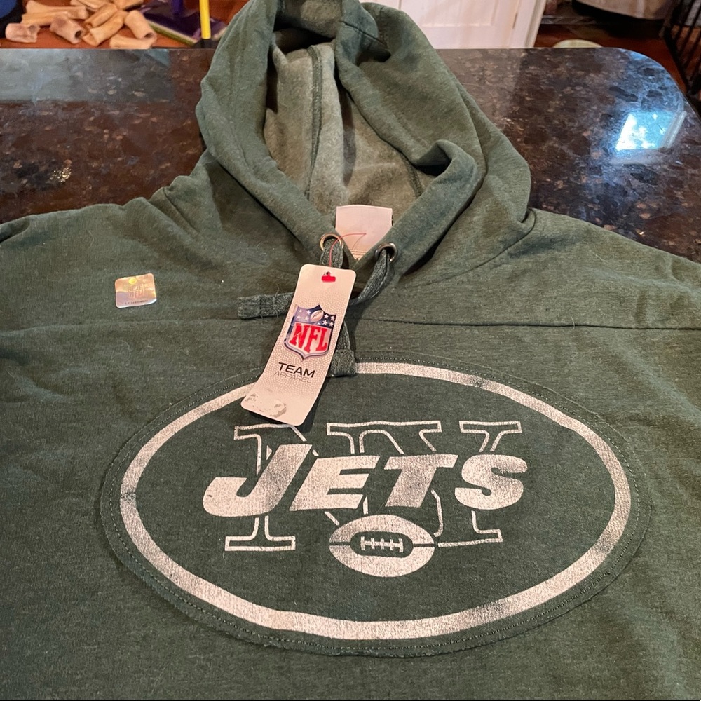 NWT NY Jets Hooded Sweatshirt!